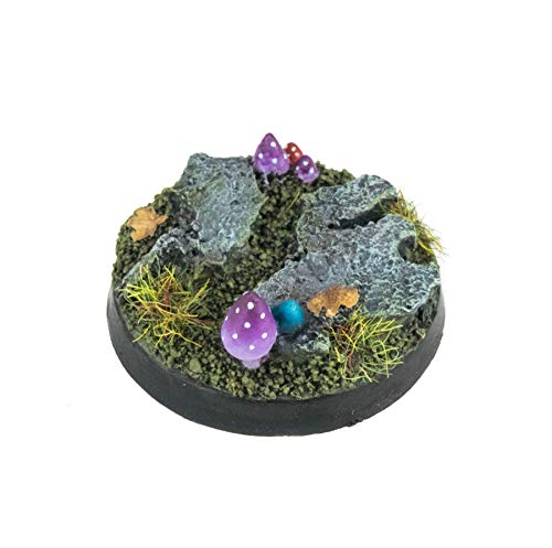 War World Gaming - Peanas Goblin Setas De Bosque Oscuro x 10 (25mm) - Escala 28mm Wargaming Diorama Miniaturas Batalla Ejército Horda Minis Maqueta Wargame Modelismo