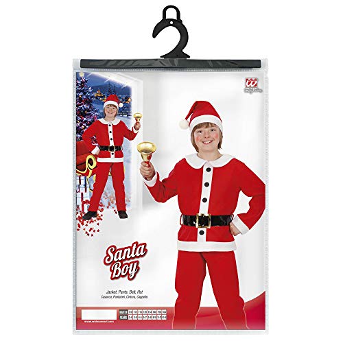 WIDMANN 14917 Disfraz de Papá Noel de Franela, Casaca con pantalón, cinturón y Sombrero