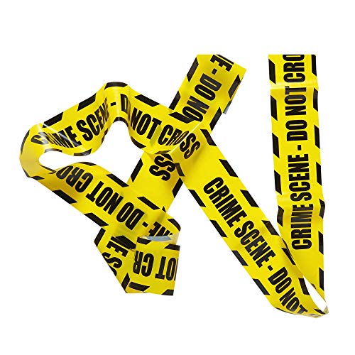 WIDMANN Cinta de «Crime Scene-Do Not Cross» unisex, para adulto, amarillo, talla única, VD-WDM51895