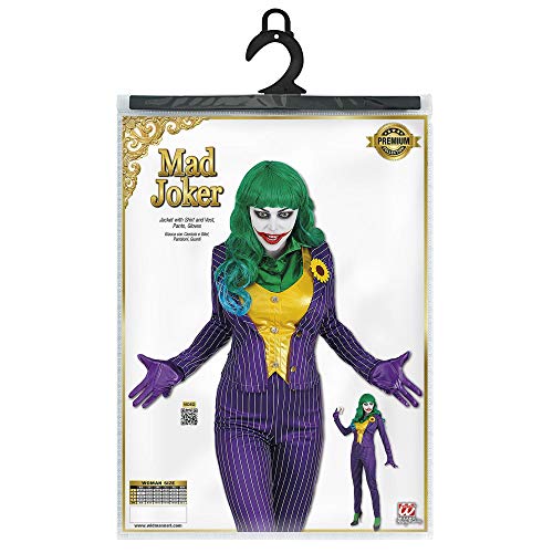 WIDMANN Disfraz de Joker chiflado para Mujer M