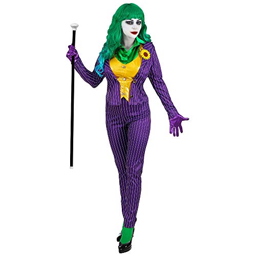 WIDMANN Disfraz de Joker chiflado para Mujer M