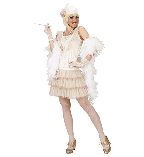 WIDMANN Video Delta Señoras Roaring 20s Flapper Costume Medio Reino Unido 10-12 de 20s 30s Moll Bugsy Vestido de Lujo