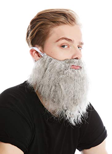 WIG ME UP- 9537B-ZA68R Barba Larga Gris Carnaval Halloween Hipster Bandido ladrón profeta Moisés Dios