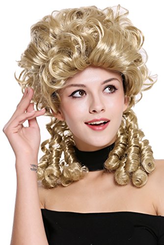 WIG ME UP- DH1009-ZA89 Peluca señoras Mujer Carnaval Barroco Renacimiento Romanticismo menina Princesa rizos Espiral bucles Rubia