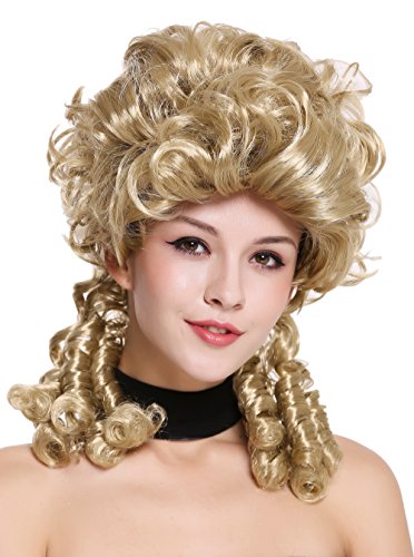 WIG ME UP- DH1009-ZA89 Peluca señoras Mujer Carnaval Barroco Renacimiento Romanticismo menina Princesa rizos Espiral bucles Rubia