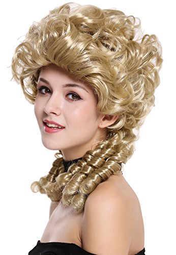 WIG ME UP- DH1009-ZA89 Peluca señoras Mujer Carnaval Barroco Renacimiento Romanticismo menina Princesa rizos Espiral bucles Rubia