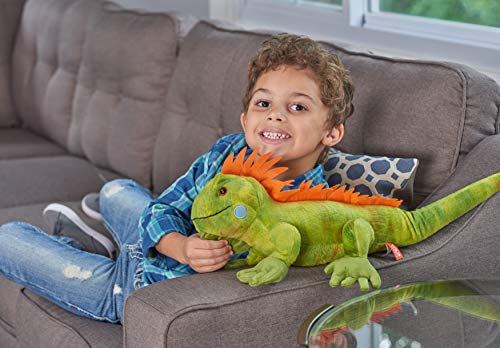 Wild Republic-12905 Peluche Iguana Cuddlekins, Color Verde (12905)