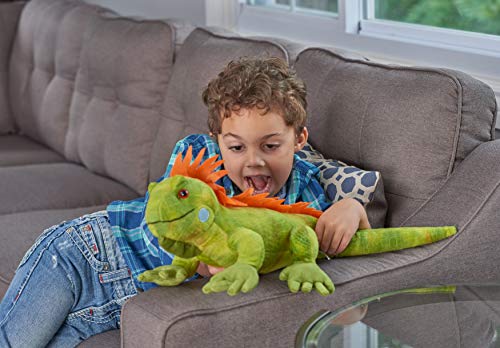 Wild Republic-12905 Peluche Iguana Cuddlekins, Color Verde (12905)