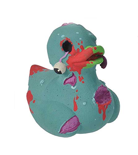 Wild Republic Rubber Duck, Patos de Goma, Zombi, Regalos Para Bebé, Juguetes Para la Bañera, Niños y Adultos, 10 Cm (23214)