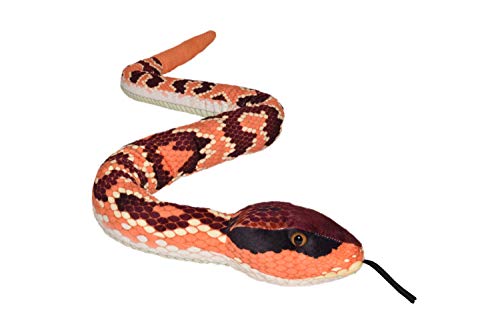 Wild Republic Serpiente Eastern Cotton Mouth, Snakesss Peluche, 137 cm, Multicolor (1 , color/modelo surtido