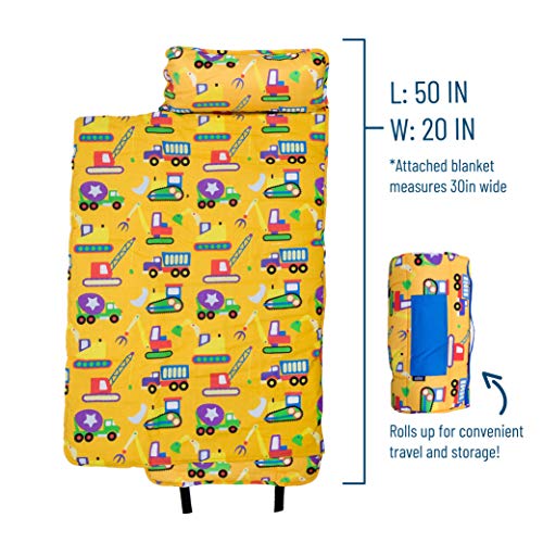 Wildkin Mat Siesta con la Almohadilla para el niño niños y niñas, tamaño guardería y Preescolar, Patrones coordenada con Nuestras loncheras y Mochilas