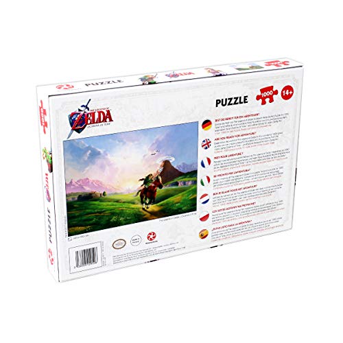 Winning Moves-29506 Puzle, Color The Legend Zelda Ocarina of Time 1000pc (29506)