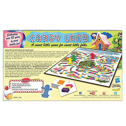 Winning Moves Games 1189 WIN1189 Candy Land Juego 65 Aniversario, Multicolor, Ninguno