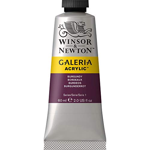 Winsor & Newton Galería Pintura Acrílica, Rojo (Burgundy), 60 ml