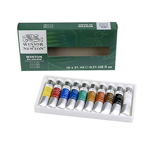 Winsor & Newton Winton - Juego de tubos de pintura para óleos (21 ml, 10 unidades)