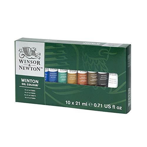 Winsor & Newton Winton - Juego de tubos de pintura para óleos (21 ml, 10 unidades)