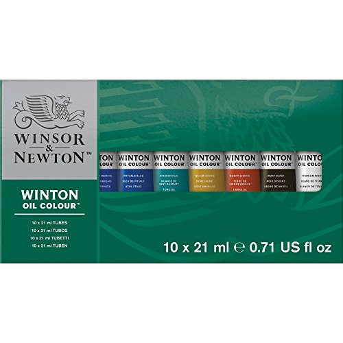 Winsor & Newton Winton - Juego de tubos de pintura para óleos (21 ml, 10 unidades)