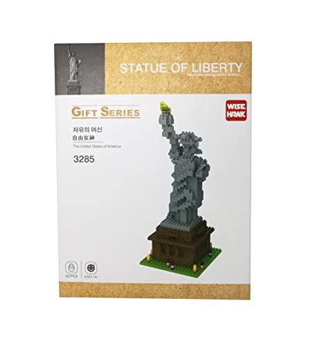 Wise Hawk Micro Blocks Statue of Liberty Gift Series - 627 Piezas