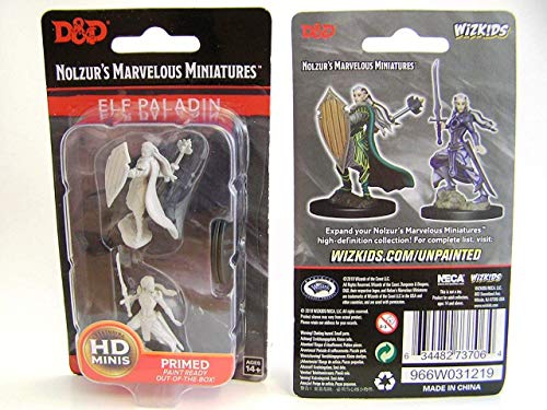 Wizkids D&D Nolzur's Marvelous Miniatures Unpainted Miniatures Female Elf Paladin Case (