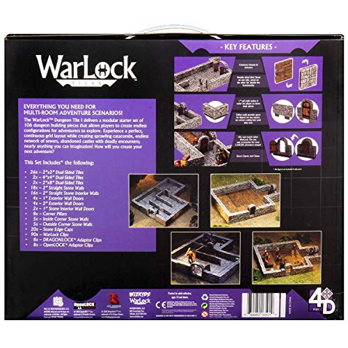 WizKids WZK16501 Warlock Tiles Advanced Starter Set Dungeon 1