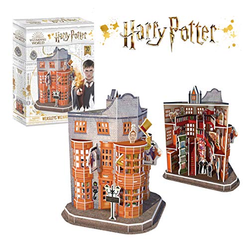 World Brands-Tienda de Articulos de Broma Weasley's de Harry Potter, Cubic Fun, puzle, rompecabezas, maquetas para montar, puzzles 3D, kit de construcción DS1007H