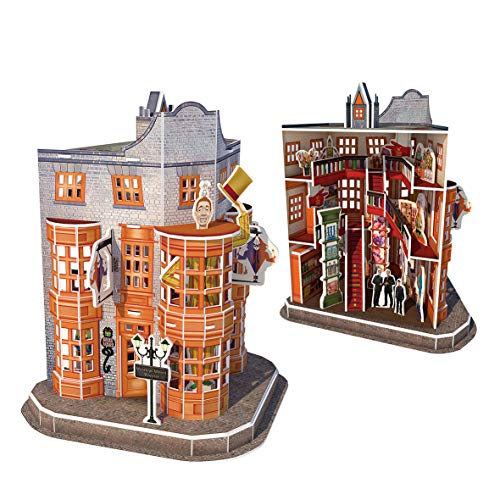 World Brands-Tienda de Articulos de Broma Weasley's de Harry Potter, Cubic Fun, puzle, rompecabezas, maquetas para montar, puzzles 3D, kit de construcción DS1007H