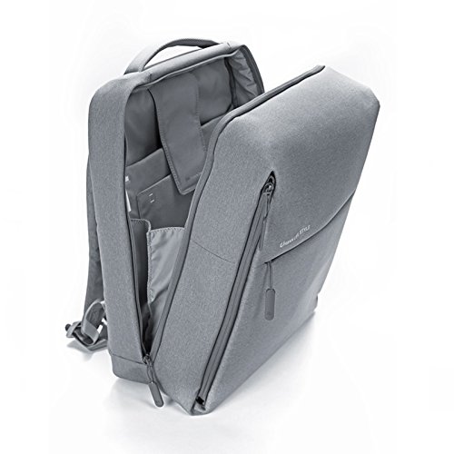 Xiaomi Mi City, Mochila para Portátiles y netbooks (Poliéster, Gris, Monótono, Unisex, 33 cm (13") - 35.6 cm (14"), Gris