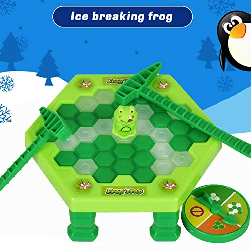 Xinchangda Trap Board Game Penguin Mini Juego De Mesa De Rompecabezas para Niños para Rescatar Al Pingüino Juguete De Martillo Rompehielos, Adecuado para Juegos Interactivos De Fiesta