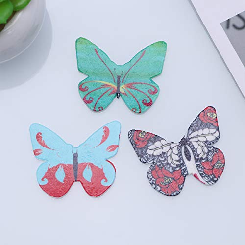 YeahiBaby 120PCS Wafer Paper Butterflies Mariposa Comestible Cake y Primeros de la Magdalena decoración de la Torta Color clasificado