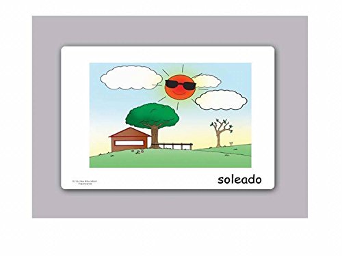 Yo-Yee Flashcards Tarjetas con Ilustraciones para el fomento del Aprendizaje del Idioma - Clima y Las Estaciones - para Las Clases de españolen guarderías, escuelas Infantiles y educación Primaria