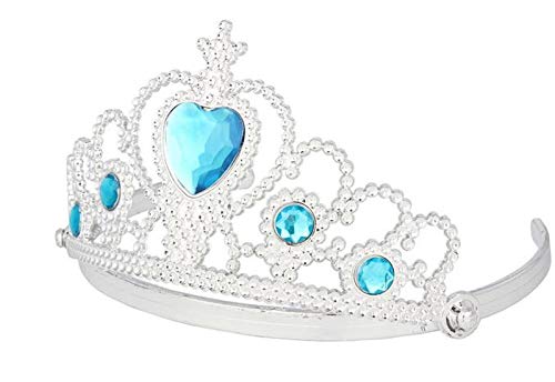 YouKD 4 piezas de disfraz de princesa para niñas tiara trenzada peluca guantes varita mágica niña caníbal Halloween cosplay regalo de cumpleaños para niños de 3 a 14 años