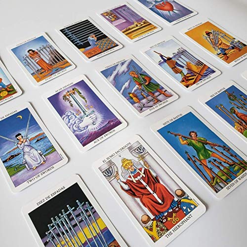 YOYOTECH Versión en español Carta del Tarot Caballero español Tarot Misterioso Solitario Mágico Brujería Un Juego de Mesa para la adivinación del Destino