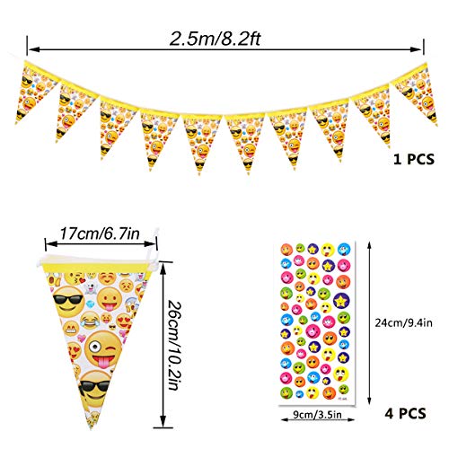 YuChiSX Emoji Emoticonos para Cumpleaños Vajilla Emoji Kit de Mesa Party Fiesta de Infantiles Cumpleaños Accesorios de Fiesta para Celebración – Articulo de Menaje para Eventos, Platos, Mantel