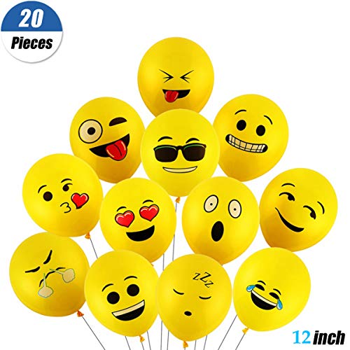 YuChiSX Emoji Emoticonos para Cumpleaños Vajilla Emoji Kit de Mesa Party Fiesta de Infantiles Cumpleaños Accesorios de Fiesta para Celebración – Articulo de Menaje para Eventos, Platos, Mantel