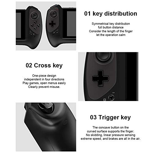 Yunbei IPEGA PG-9163 interruptor Plug and Play Gamepad NS mango de agarre de mano Joystick controlador de juego compatible con jugar mientras se carga