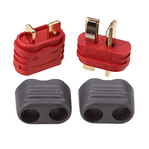 YUNIQUE ESPANA 5 Pares T-Plug, Macho-Hembra con Funda de protección, Conectores para baterías de modelismo RC Lipo