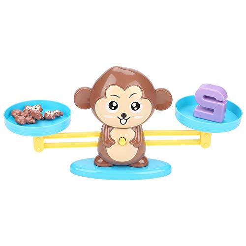 Zerodis- Juguetes de conteo de matemáticas para niños , Monkey Digital Addition Subtraction Learning Toy Niños Juego Educativo para niños pequeños Preescolar(Brown)