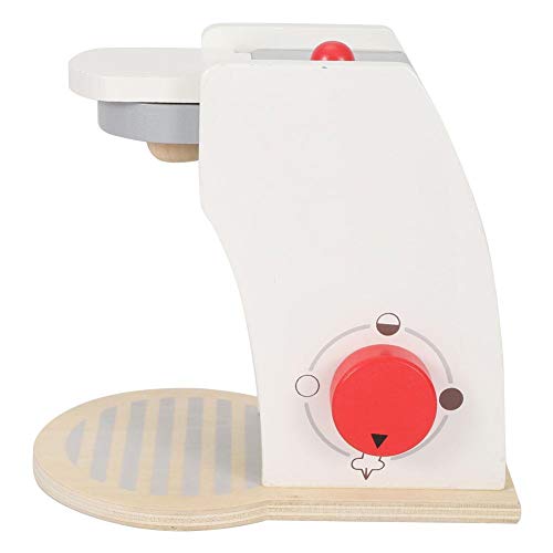 Zerodis Kitchen Play House Toy, Juguete de Madera para niños Juego de imaginación Kitchen Pancake Machine Cafetera con Accesorios(Maquina de Cafe)