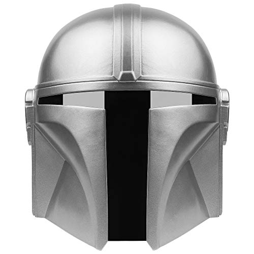 ZIXIXI Máscara de cosplay de peso ligero y suave PVC casco, réplica mandaloriana, máscara de látex de cara completa, para Halloween, fiesta de escala, juego de rol coleccionable