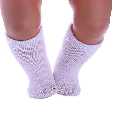 Zonfer 18 Pulgadas De La Manguera Accesorios Calcetines De Algodón Americano Recién Nacido Juguetes Fit 43 Cm Muñecas del Bebé Color Azar