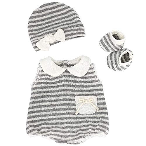 ZWOOS Ropa de Muñecas para New Born Baby Doll, Lindo Atuendo con Sombrero y Calcetines para 18 " Muñecas (40-45 cm)