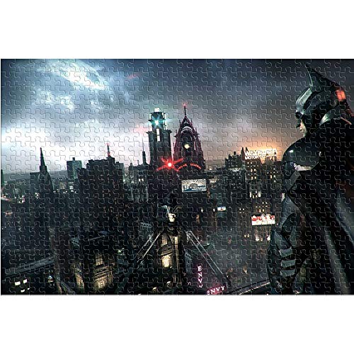 1000 Piezas de Rompecabezas para Adultos y niños Batman: Arkham Knight Puzzle para Adultos 1000 The Film Juguete del Juego del Rompecabezas del desafío del Cerebro （38x26cm）