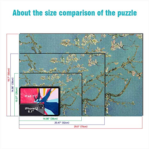 1000 Piezas Rompecabezas Adultos Adolescentes Monet Water Lily Rompecabezas de Bricolaje Dificultad Media Alta definición Juego de Rompecabezas de Piso de impresión 75 * 50cm