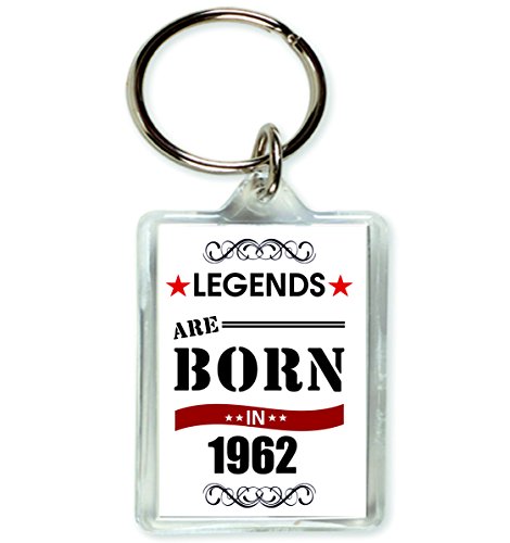 10536 Legends Are Born in 1962 Shabby Chic - Llavero de acrílico