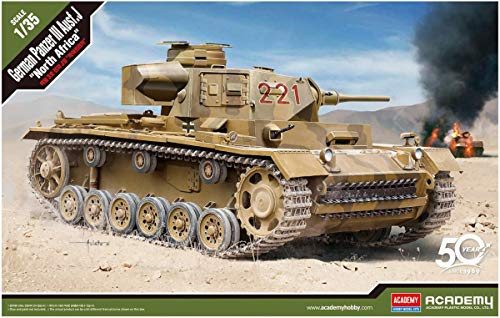 1/35 German Panzer III Ausf.J North Africa #13531 ACADEMY Hobby Model Kits