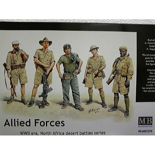 1/35 North African Union soldiers and federal MB3594 (japan import)