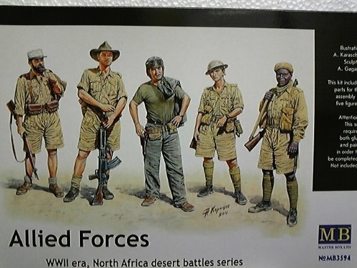 1/35 North African Union soldiers and federal MB3594 (japan import)