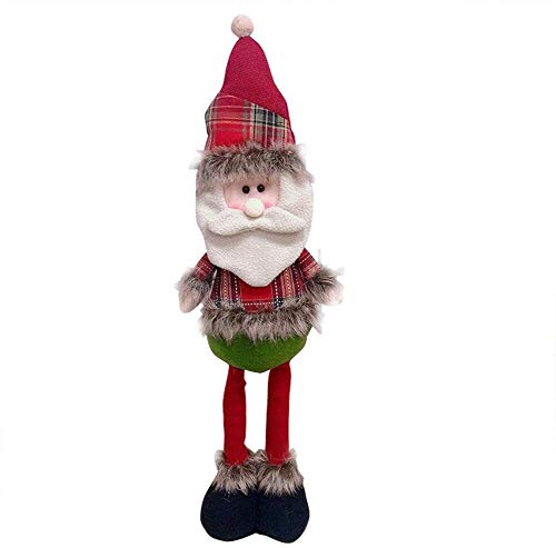 3D Navidad Linda muñeca estatuilla de la decoración del árbol Innovador de Santa muñeco de Nieve Ventana Walk mu?ecos Navide?os XINRUIBO (Color : A)