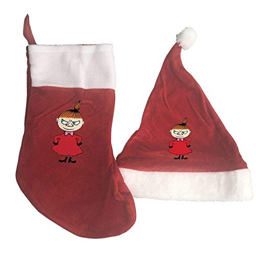 AAAshorts My Moo-min - Juego de calcetines de Navidad y gorro para celebraciones, fiestas, decoración del hogar