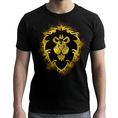 ABYstyle – World of Warcraft – Camiseta – Alianza – Hombre – Negro (XL)